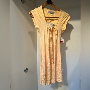 Free people sun dress with cutout back.